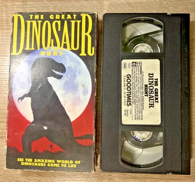 The Great Dinosaur Hunt VHS 1993 Good Times Home Video Movie 90's Kids Education - Image 1 of 4