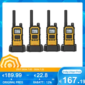 Retevis RB648Plus IP67Wodoodporne przyciski UHF PTT NOAA Heavy Duty Walkie Talkie - Zdjęcie 1 z 11