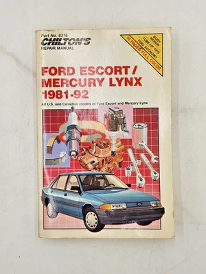 Ford Escort/Mercury Lynx 1981-1992 manual de reparación de Chilton Foto 1 de 3