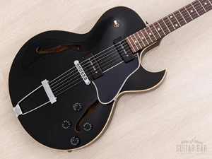 1997 Gibson ES-135 Semi-Hollowbody Electric Guitar Ebony w/ P-100 Pickups, Case - Picture 1 of 21
