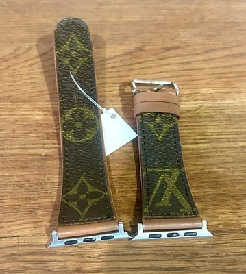 Upcycled Louis Vuitton Leather Watchband - Image 1 of 2