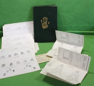 RARE Antique Book FINGER PRINT INSTRUCTOR Dated 1916 NYPD w/ 11 Plates & More - Image 1 of 4
