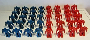 Vintage Figures Battle of The Bi-trons Red Blue Robot Transformers x 40 (BX5) - Picture 1 of 9