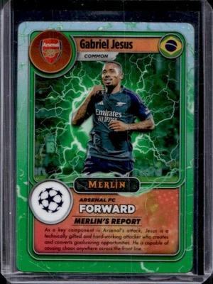 2023-24 Topps Chrome Merlin UEFA Gabriel Jesus Merlin's Gamers #MG-23 Arsenal - Image 1 of 2