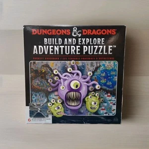 DUNGEONS & DRAGONS BUILD EXPLORE 1000 Pc (INTERACTIVE PUZZLE) Darkest Underdark - Picture 1 of 3