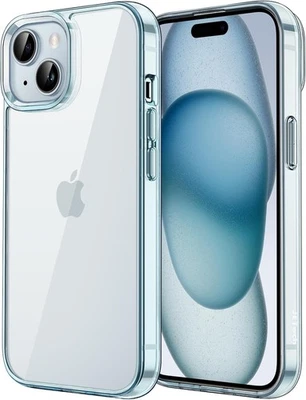 Funda JETech Transparente para iPhone 15 | Cubierta Antiarañazos Antigolpes No Amarillenta Foto 1 de 4