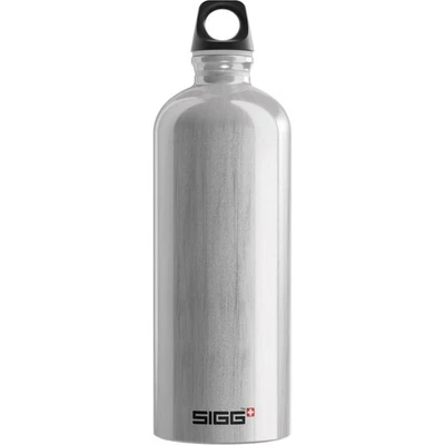 Sigg - Botella de agua de metal reciclado - Viajero - Hecho en Suiza - Carbono... Foto 1 de 4