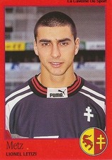 N°168 LIONEL LETIZI # FRANCE FC.METZ STICKER FOOT 97 SANDWICHES