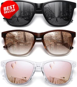 Polarized Sunglasses for Women Men Retro Designer Style UV400 Protection Fashion - Picture 1 of 12