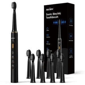 Sonic Electric Toothbrush USB Rechargeable Power Toothbrush With 7 Brush Heads - Picture 1 of 13