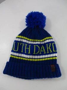 Robin Ruth South Dakota Mütze Beanie blau gelb Strickmütze Winterstrumpf Bommel Herren - Bild 1 von 17