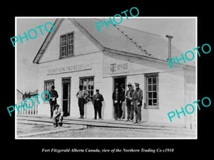 OLD 8x6 HISTORIC PHOTO OF FORT FITZGERALD ALBERTA CANADA Nth TRADING Co c1910 - Bild 1 von 1