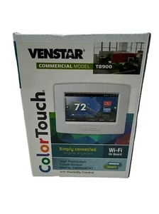 Venstar Colortouch T8900 COMMERCIAL THERMOSTAT WIFI HUMIDITY Control HEAT PUMP - Picture 1 of 2