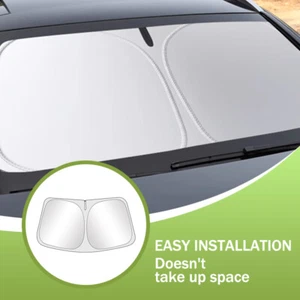 Windshield Visor SunShade Custom Made Sun Shade For Nissan Titan XD A61 2016-20 - Picture 1 of 20