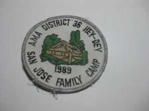 Vintage Cycle Dirt Bike 1989 AMA American Motorcycle DISTRICT HEY SAN JOSE PATCH - Picture 1 of 3