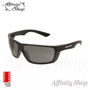 Mack Monterey POLARISED SAFETY GLASSES (Smoke) Work Sunglasses AS/NZS +Pouch - Picture 1 of 5