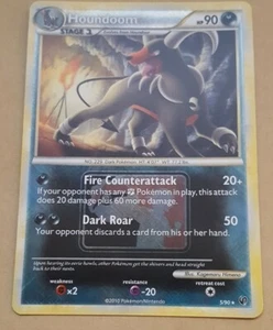 POKEMON LEAGUE PROMO CARD - HGSS UNDAUNTED - HOUNDOOM 5/90 (REV HOLO) NM - Picture 1 of 1