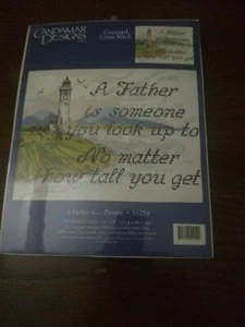 Cross Stitch KIT Candamar A Father is someone you look up to ..... Picture 51254 - Picture 1 of 2