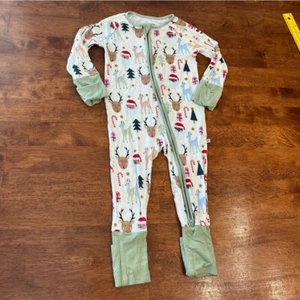 Emerson and Friends Navidad Pijama Bambú Durmiente Talla 18-24 Meses - Imagen 1 de 4