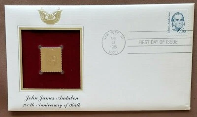 USA: (Four 1985) XF - FDC: w/ 22K gold replica. Retail value. $100.00  - Image 1 of 4
