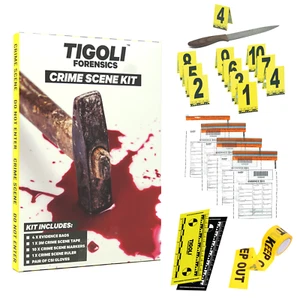 KIT MISTERIO ASESINATO ESCENA CRIMEN - Imagen 1 de 6