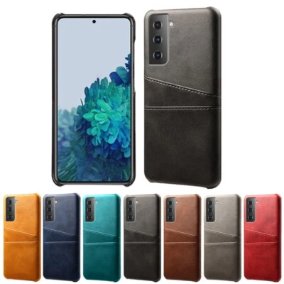 For Samsung S24 Ultra S23 S22 S21 S20 A54 A34 Leather Card Pocket Case Cover - Image 1 of 4