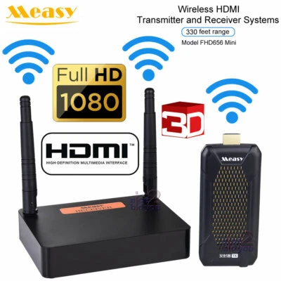 Measy FHD656 Mini 1080P Wireless Video Transmitter Receiver System Kit WiFi HDMI - Image 1 of 4