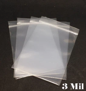 2.5 Mil Clear Zipper Bag Wiederverschließbar Self Schloss Dichtung Packung Heavy - Bild 1 von 4