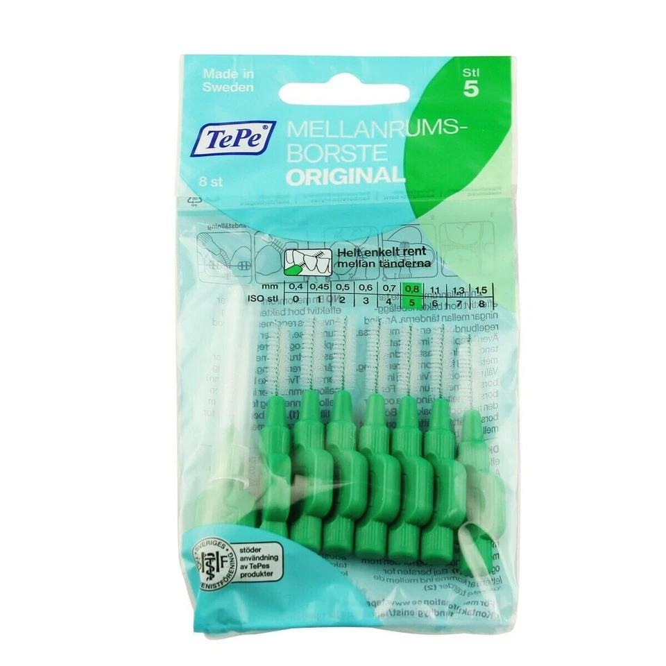 TePe 115260 0,8mm Interdentalbürsten - Grün