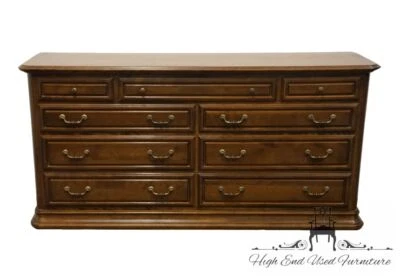 ETHAN ALLEN Classic Manor Solid Maple 66" Double Dresser 15-5012 - 204 Finish - Image 1 of 4
