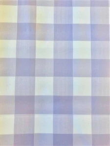 Lilac Gingham Check Vinyl Tablecloth | Rectangle | Easy Wipe Clean | Plastic Pvc - Picture 1 of 1