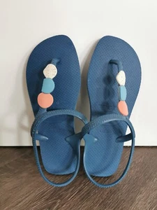 HAVAIANAS Flash Urban Plus Damen Flip-flops blau Zehentrenner Gr. 37/38 WIE NEU - Bild 1 von 2
