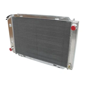 Radiador de carreras de aluminio completo de 3 filas para Ford Mustang GT/LX V6/V8 AT/MT 1979-1993 - Imagen 1 de 9