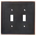 Selby Double Switch Plate - Bronze w/ Copper (144051)