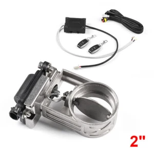 2" Car Exhaust Control Valve Exhaust Valve Electric Valve For Exhaust w/Remote - Picture 1 of 7