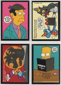 The Simpsons Series 2 Skybox 1994: Disappearing Ink 4 Card Chase Set #D1-D4
