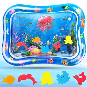 NEW - Water Mat for baby Tummy Time air Inflatable Water Play Mat For Newborn - Picture 1 of 8