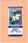 Miami Dolphins at Indianapolis Colts 9-25-1988 billet Topps Dan Marino photo NFL