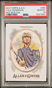 PSA 10 2017 Topps Allen & Ginter LYLE THOMPSON Hot Box Foil RC Rookie #250 SSP - Picture 1 of 3