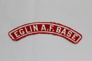 Rare Version Eglin A.F.B. Military Air Force Base RWS Community Strip BSA Patch - Picture 1 of 2