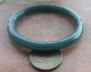 Videozertifiziert Natürlicher A JADE JADEIT Kreis Armreif Armband 55 mm 117804 VS - Bild 1 von 11