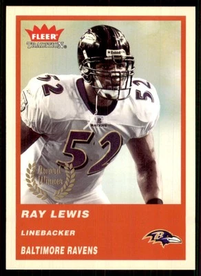 2004 Fleer Tradition Award Winner #328 Ray Lewis Baltimore Ravens - Image 1 of 2