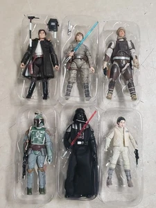 Lot of 6 - Star Wars Vintage Collection Loose Action Figures, Solo, Luke, Leia - Picture 1 of 6