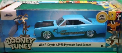 JADA 1/24 fundido a presión Wile E. Coyote y Plymouth Road Runner 1970 Foto 1 de 3