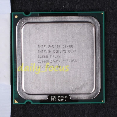 Intel Core 2 Quad Q9400 SLB6B 2.66 GHz AT80580PJ0676M CPU LGA 775 6 M 1333 MHz - Image 1 of 2