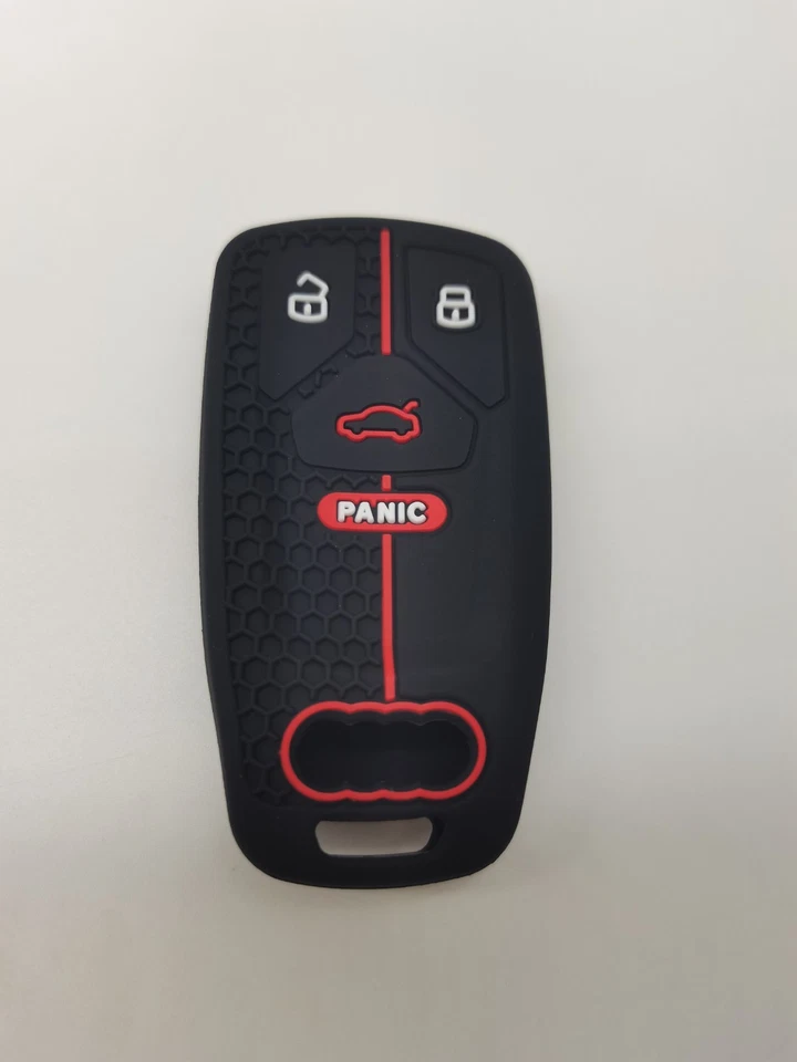 Cubierta de llave de silicona remota para Audi A4 A5 Quattro Q5 Q7 S4 2017 2018 2019 2020 Foto 1 de 4