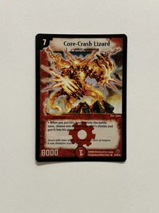 Duel Masters TCG DM-10 Core-Crash Lizard S5/S10 Super Rare Holo Foil WOTC - Picture 1 of 8