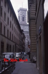 Florenz Italien Straßenszene Katharder alte Autos 1963 Kleinbilddia - Bild 1 von 1