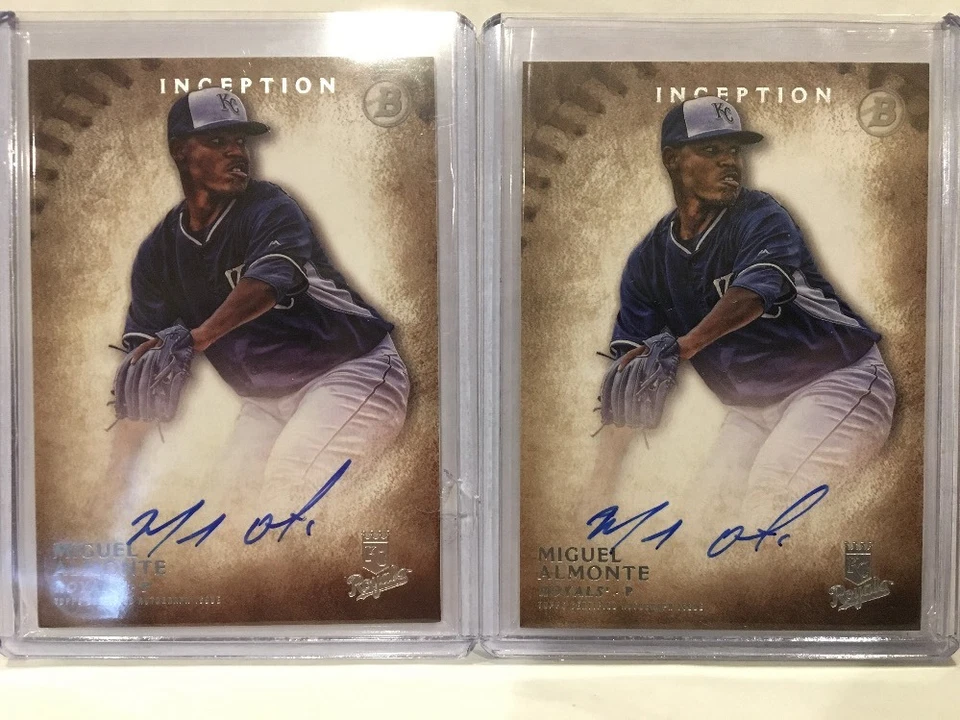 2015 BOWMAN INCEPTION AUTOGRAPHS - MIGUEL ALMONTE RC 2x base Auto! - Image 1 of 1