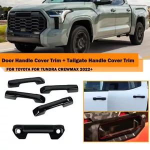 Exterior Side &Rear Door Handle Cover Trim Accessories For Toyota for Tundra 22+ - Picture 1 of 12